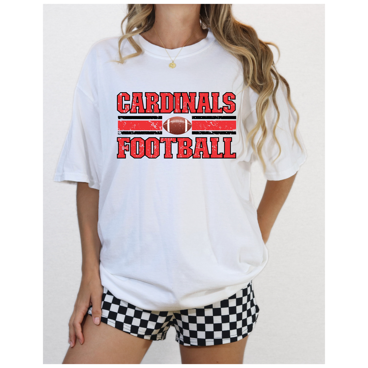 Vintage Cardinal Football Tee