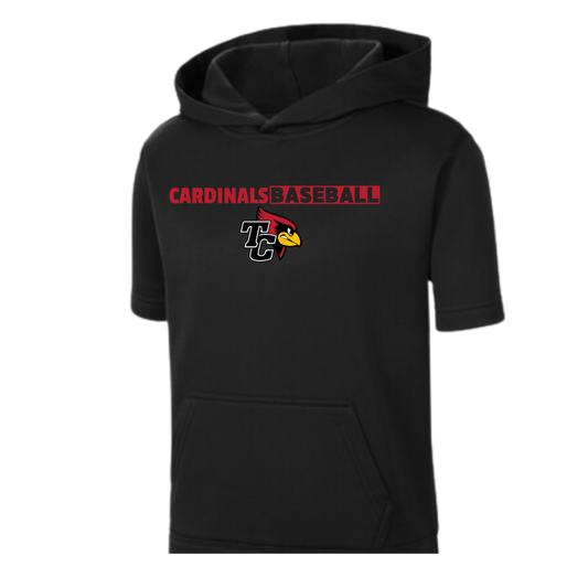 Taylor County Mascot Performance Short Sleeve Hooded Sweatshirt