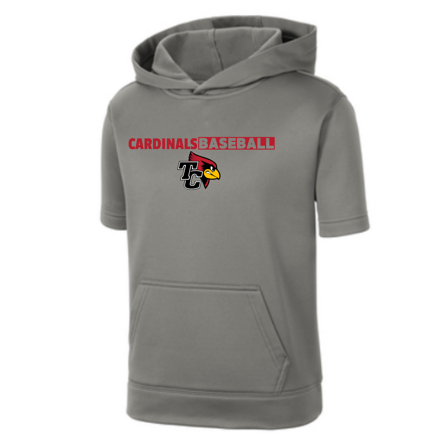 Taylor County Mascot Performance Short Sleeve Hooded Sweatshirt