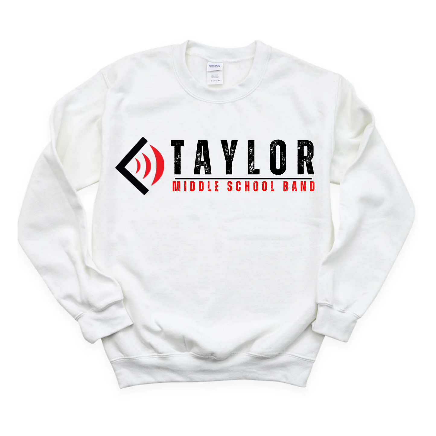 Middle School Band Gildan Soft Style Crewneck Sweatshirt (White)