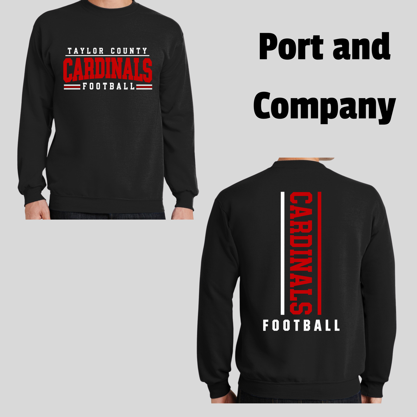 Cardinal Football Crewneck