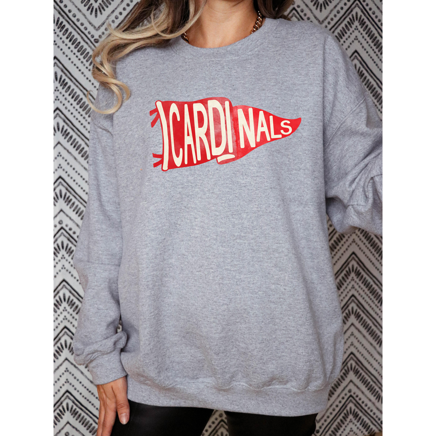 Cardinals Pennant Crewneck-Gildan