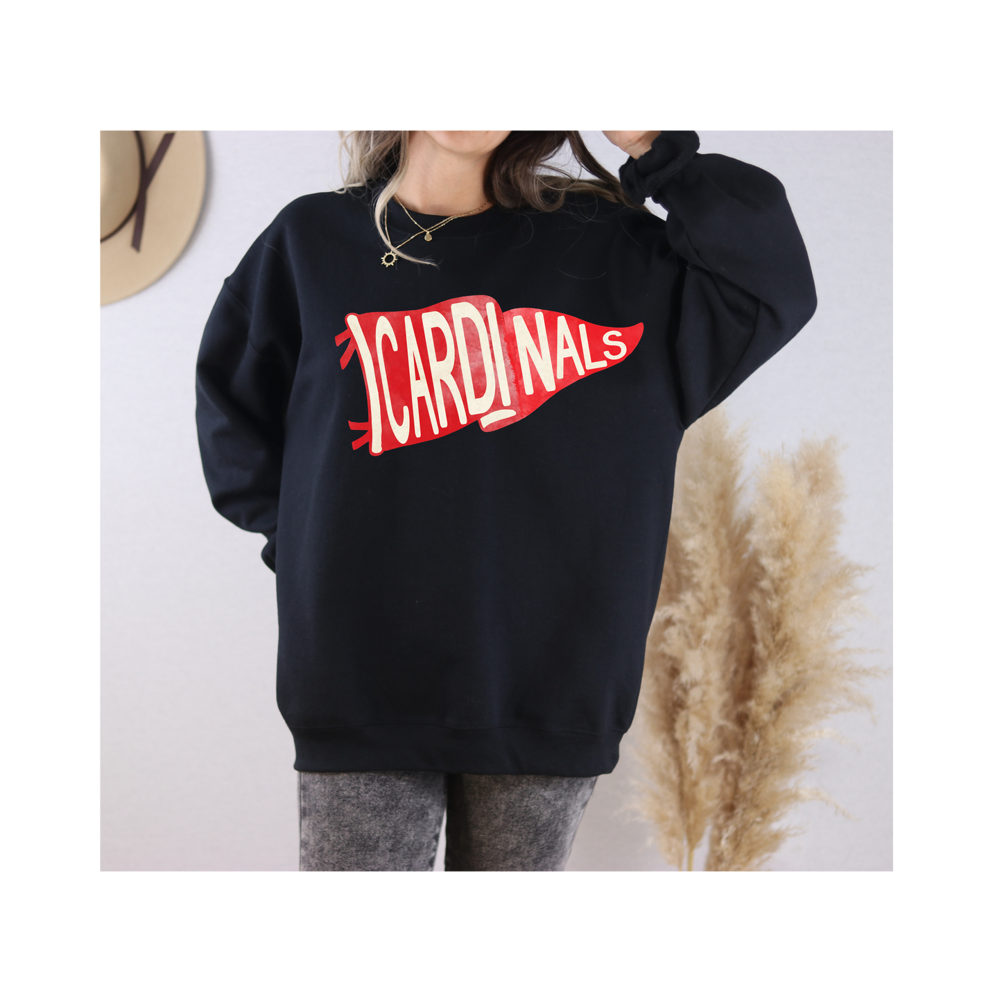 Cardinals Pennant Crewneck-Gildan