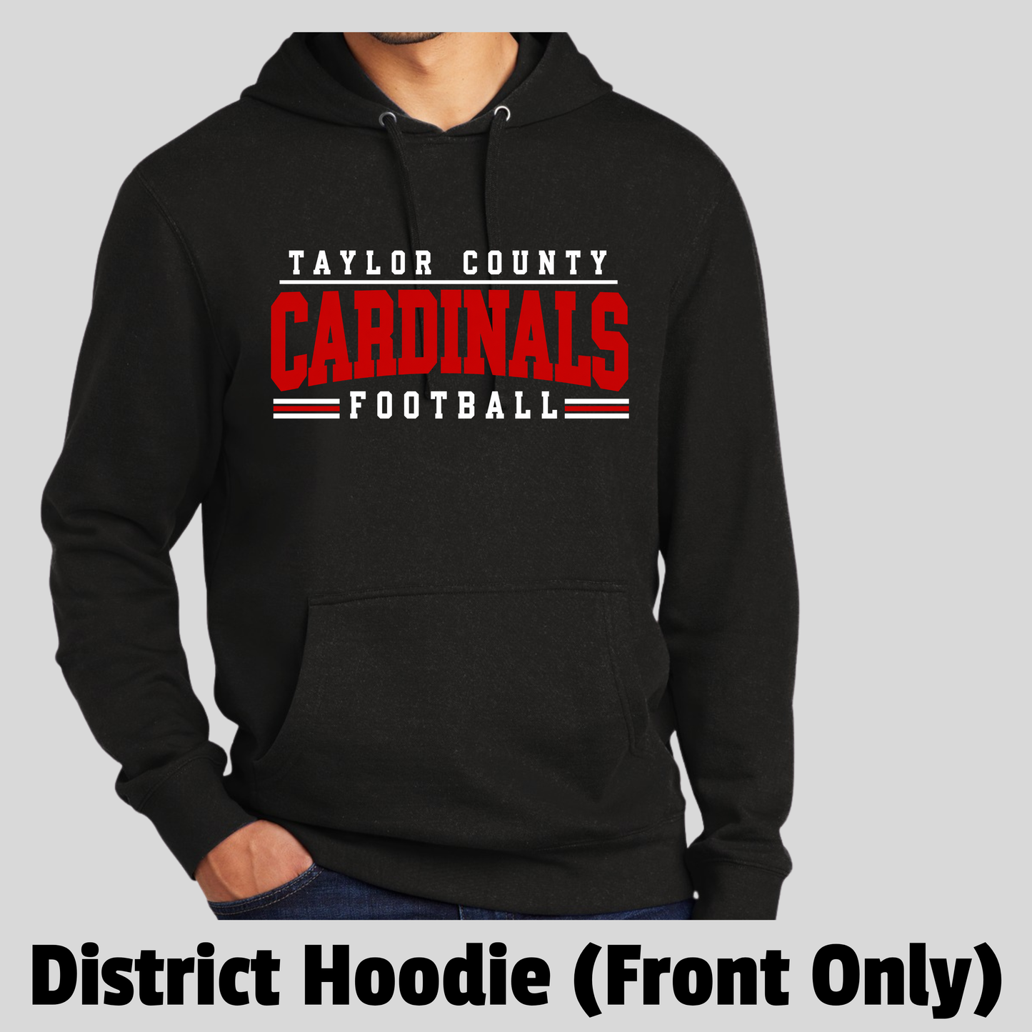 Cardinal Football District Hoodie (Front Only)