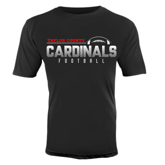 Taylor County Cardinals Custom Football Tee