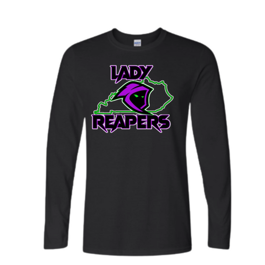 Lady Reapers ADULT Gildan Soft Style Long Sleeve T-Shirt (Black)