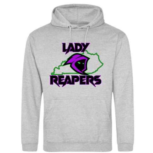 Lady Reapers YOUTH A4 Hooded Sweatshirt (Heather Grey)