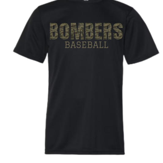 Camo Bombers Baseball Performance Tee & Hoodie