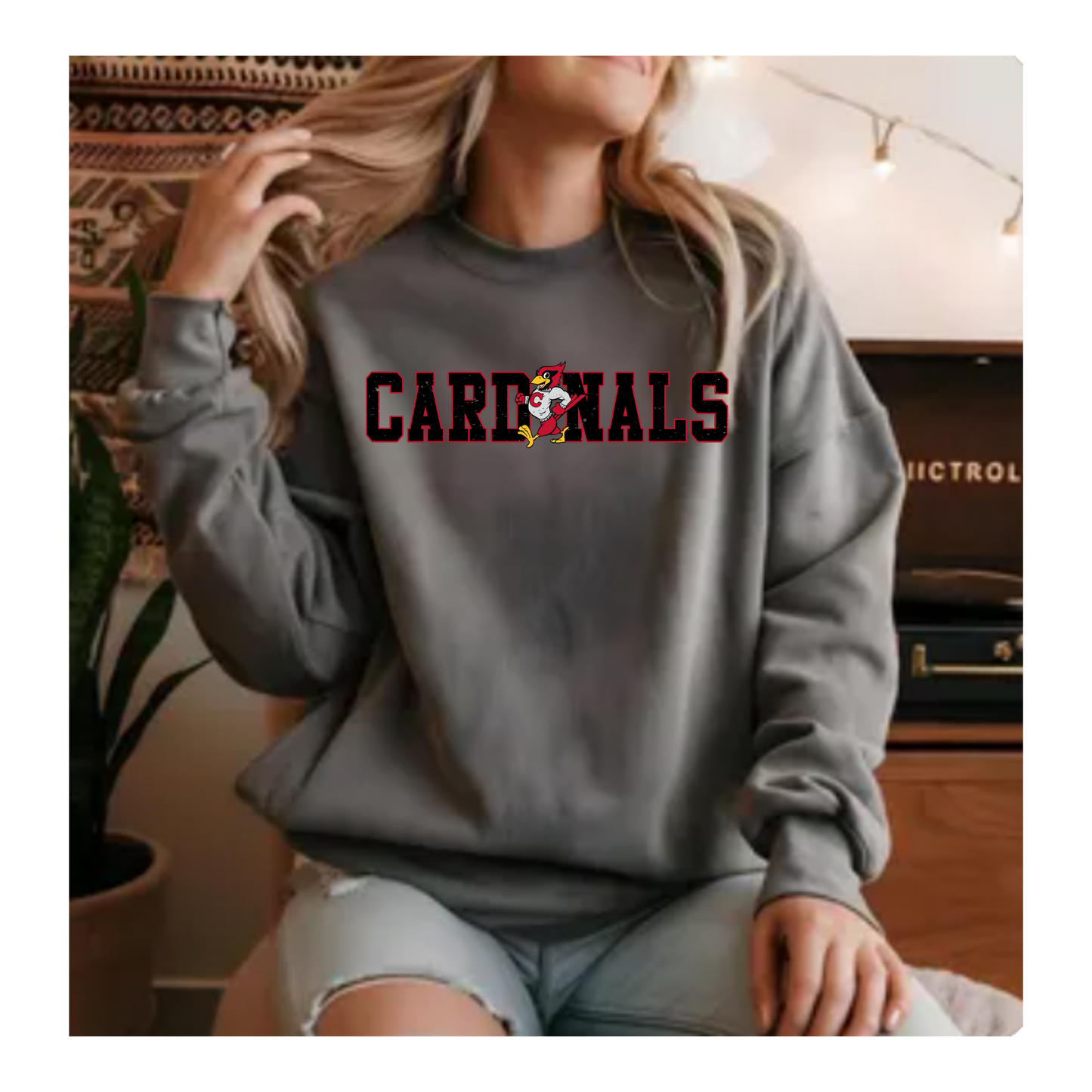 Vintage Cardinals Crewneck-Gildan