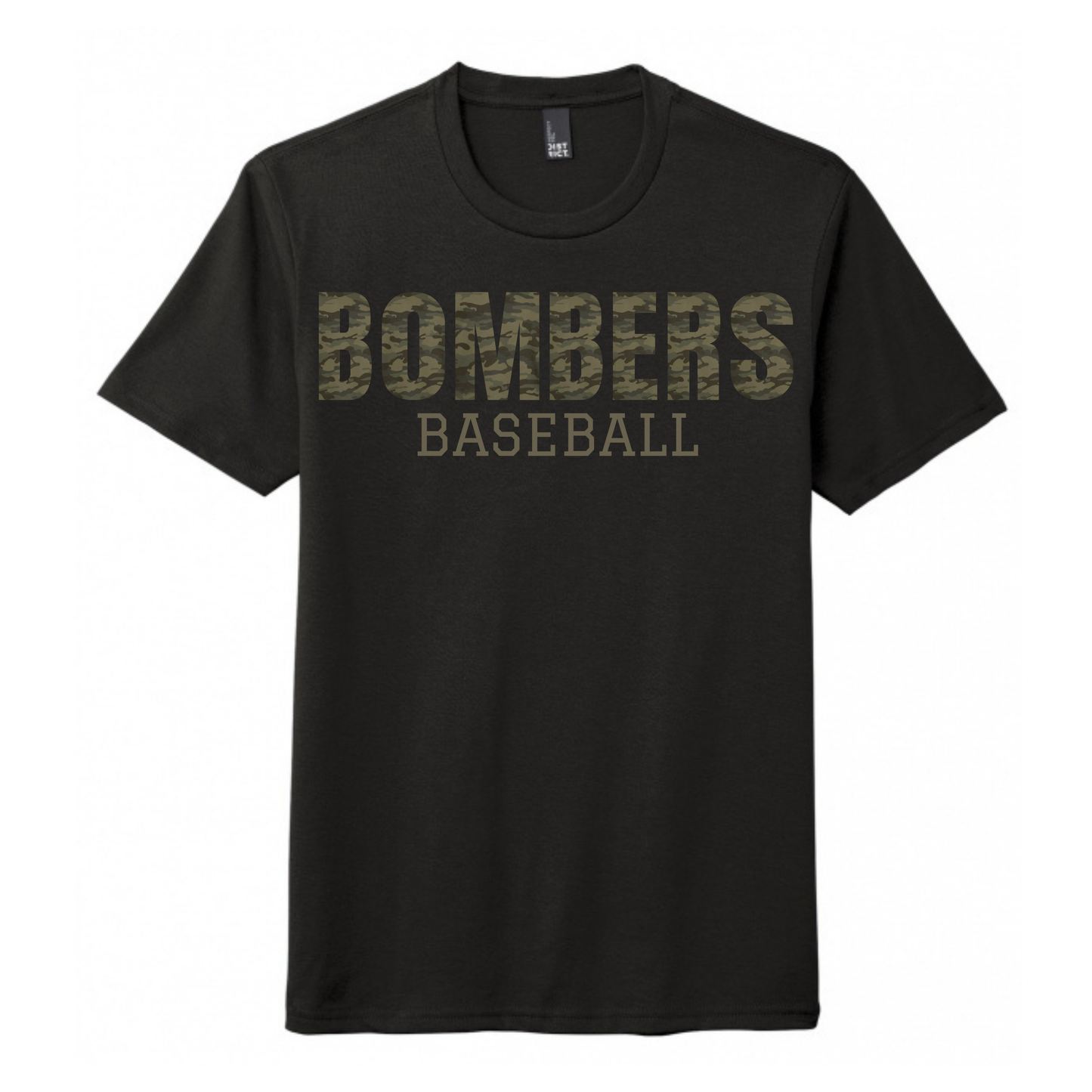 Camo Bombers Baseball Tee
