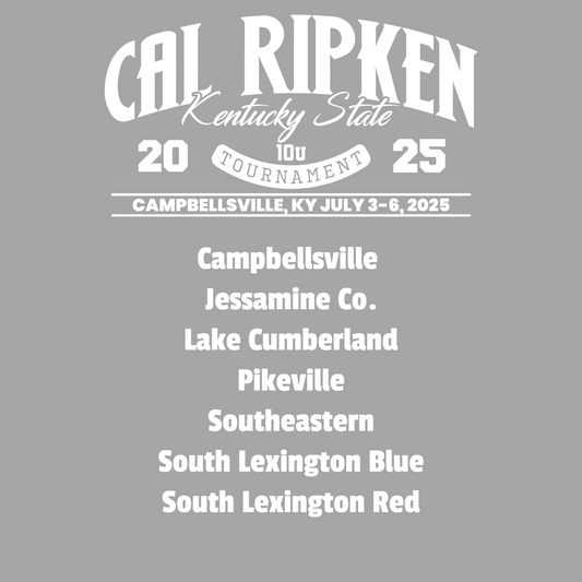 10U Cal Ripken State Dri Fit Shirt- SILVER