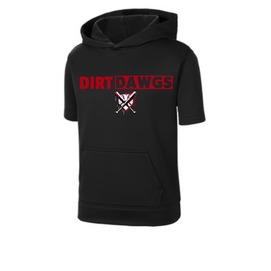 Dirt Dawg Performance Short Sleeve Hooded Sweatshirt