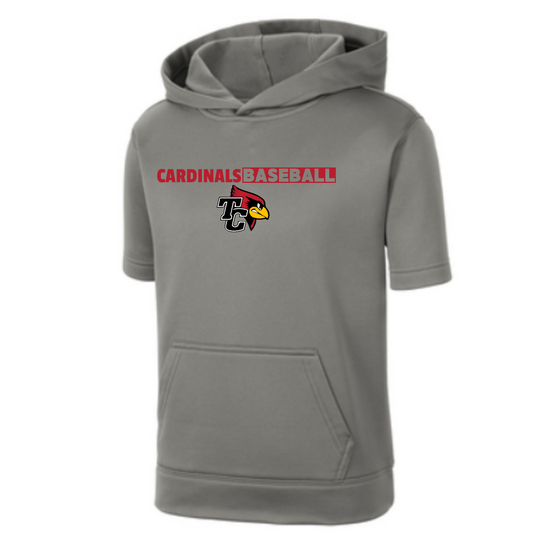 Taylor County Mascot Performance Short Sleeve Hooded Sweatshirt