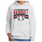 Cardinal Baseball Hoodie-  Gildan