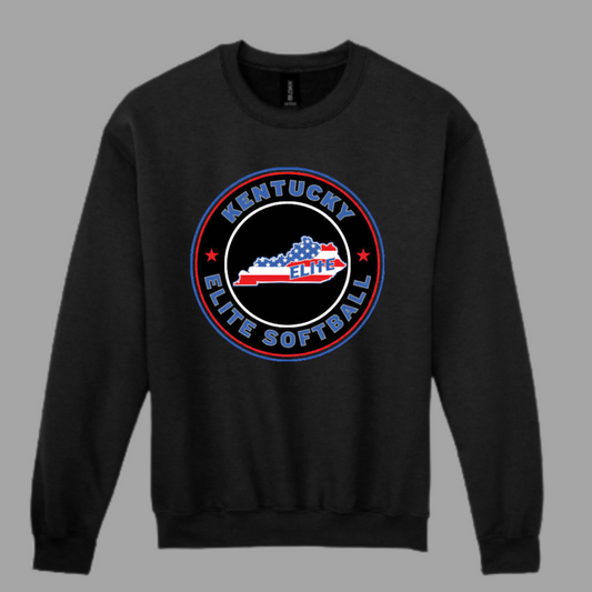 Kentucky Elite Gildan Soft Style Crewneck Sweatshirt (Black)