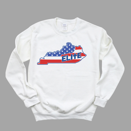 Kentucky Elite Gildan Soft Style Crewneck Sweatshirt (White)