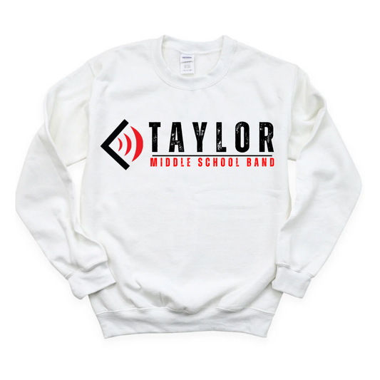 Middle School Band Gildan Soft Style Crewneck Sweatshirt (White)