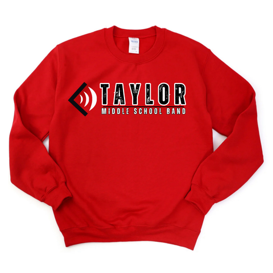 Middle School Band Gildan Soft Style Crewneck Sweatshirt (Red)