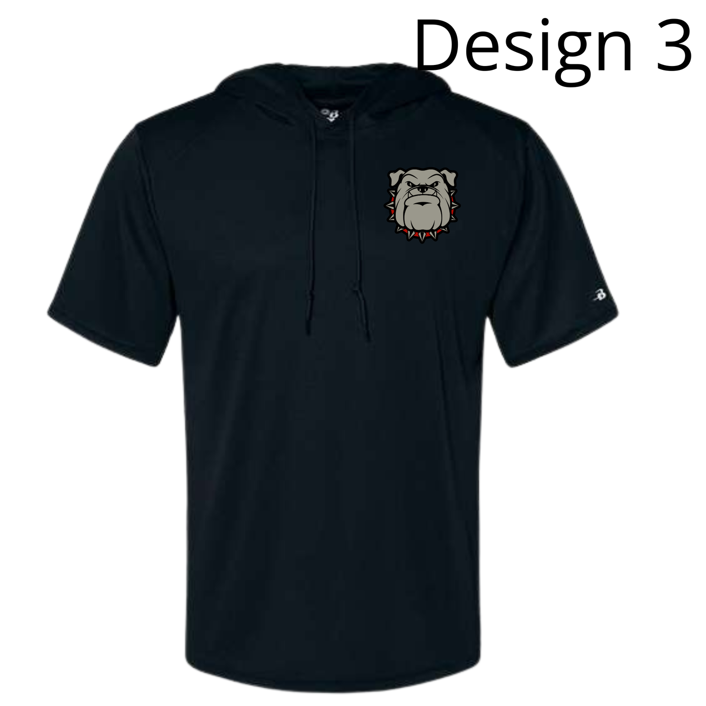 Badger Men's Short Sleeve Hooded Shirt