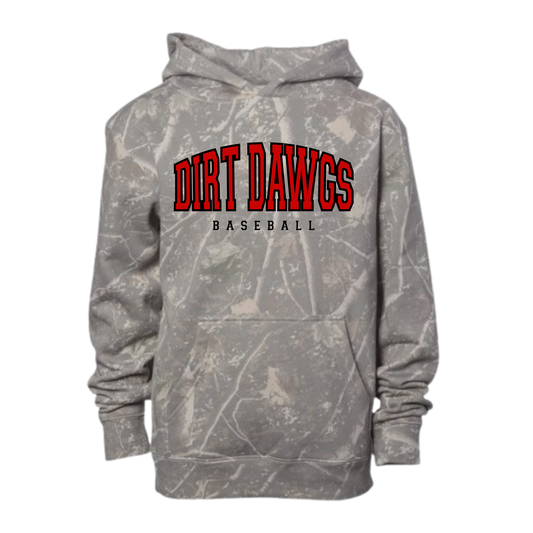 Camo Dirt Dawg Baseball Hoodie