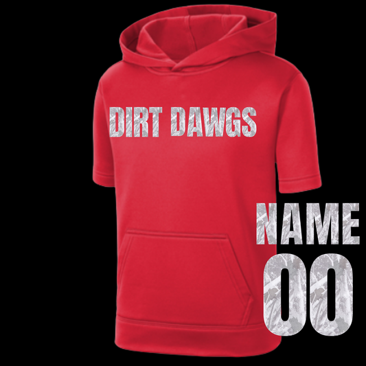 Camo Dawgs Short Sleeve Hooded Sweatshirt and Tee Shirt