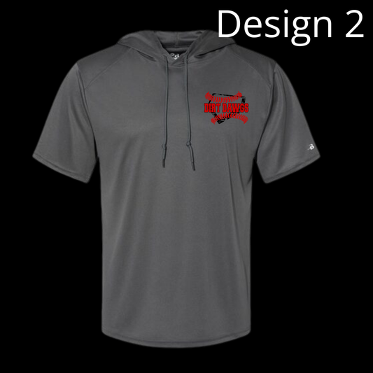 Badger Men's Short Sleeve Hooded Shirt