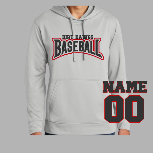 Outlined Baseball Performance Hoodie and Tee