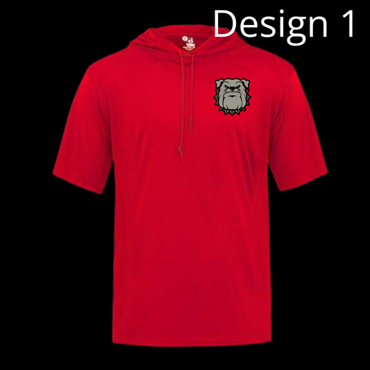 Badger Men's Short Sleeve Hooded Shirt