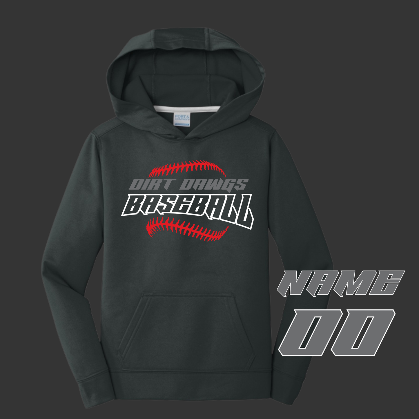 Dirt Dawg Baseball Performance Tee & Hoodie