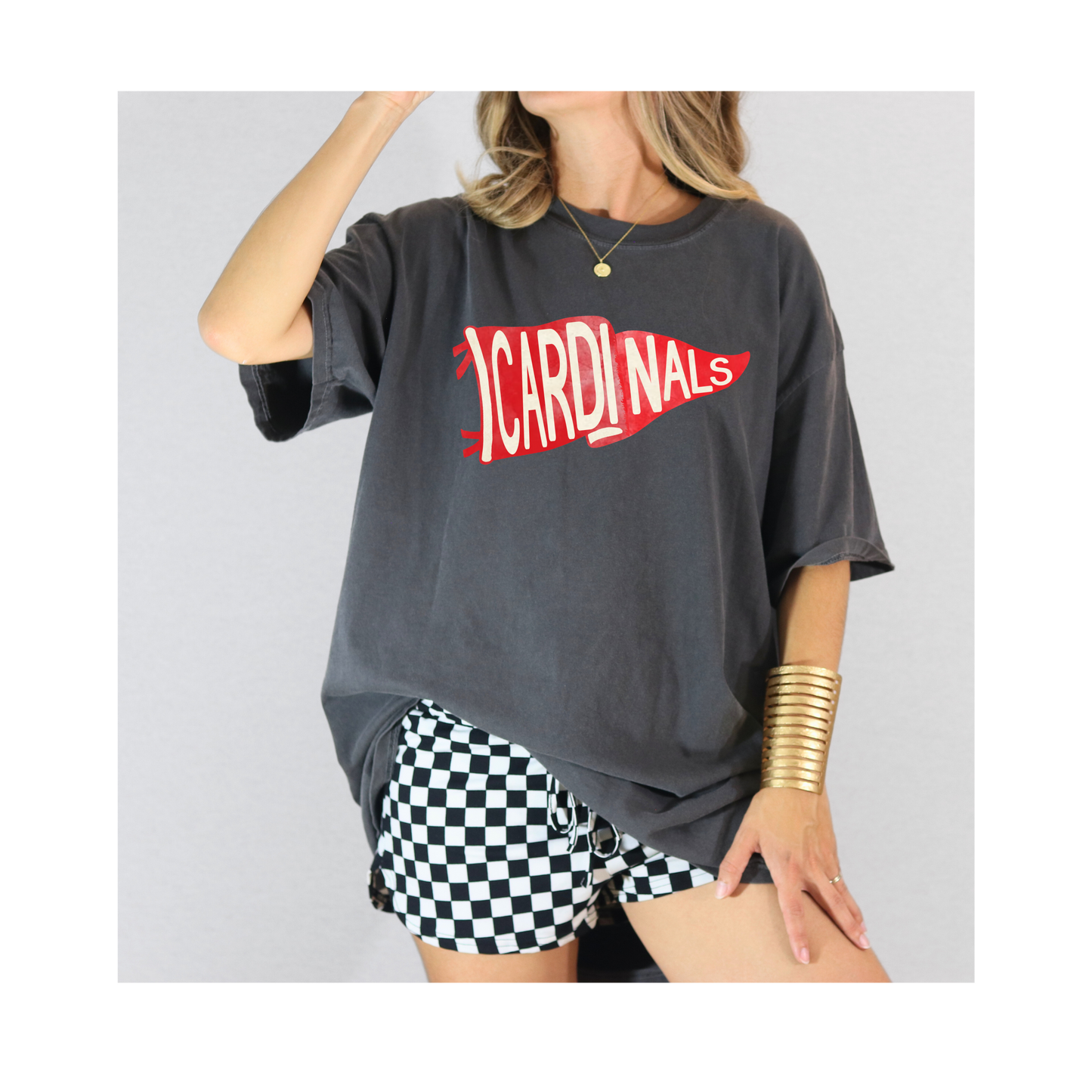 Cardinals Pennant Tee-Comfort Colors