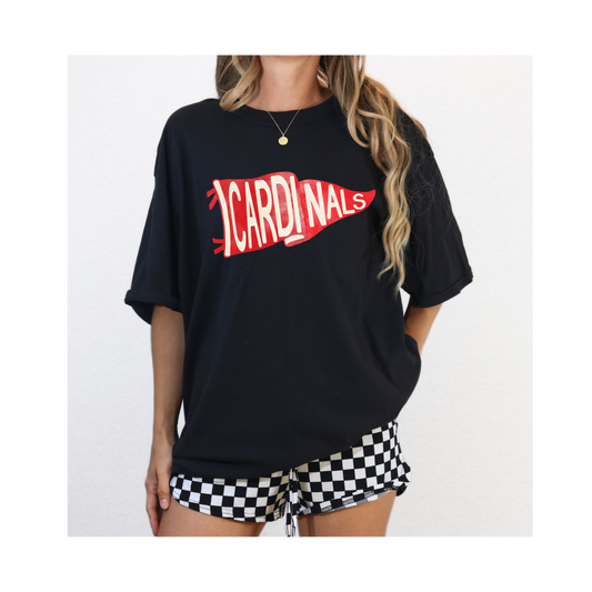 Cardinals Pennant Tee-Comfort Colors