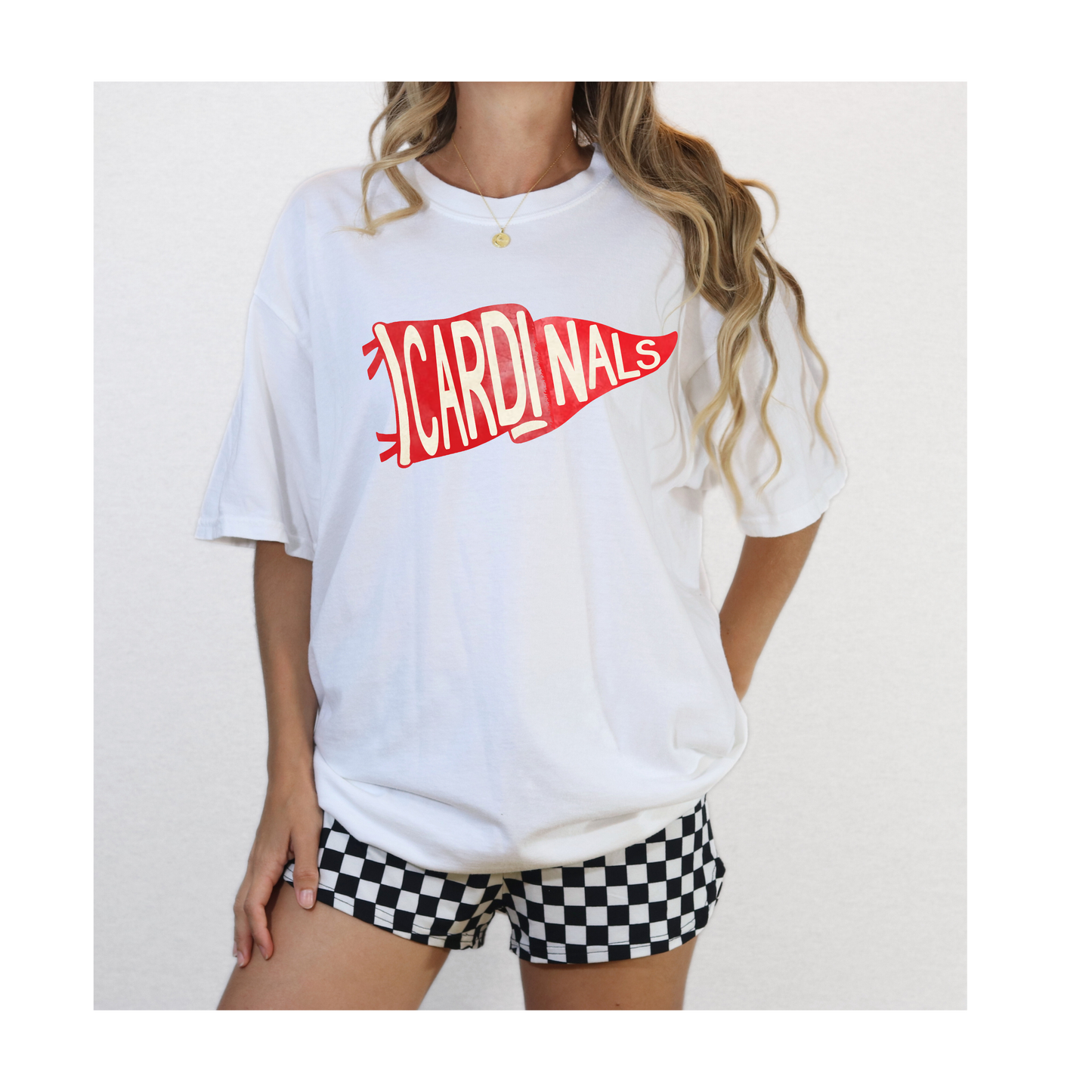 Cardinals Pennant Tee-Comfort Colors